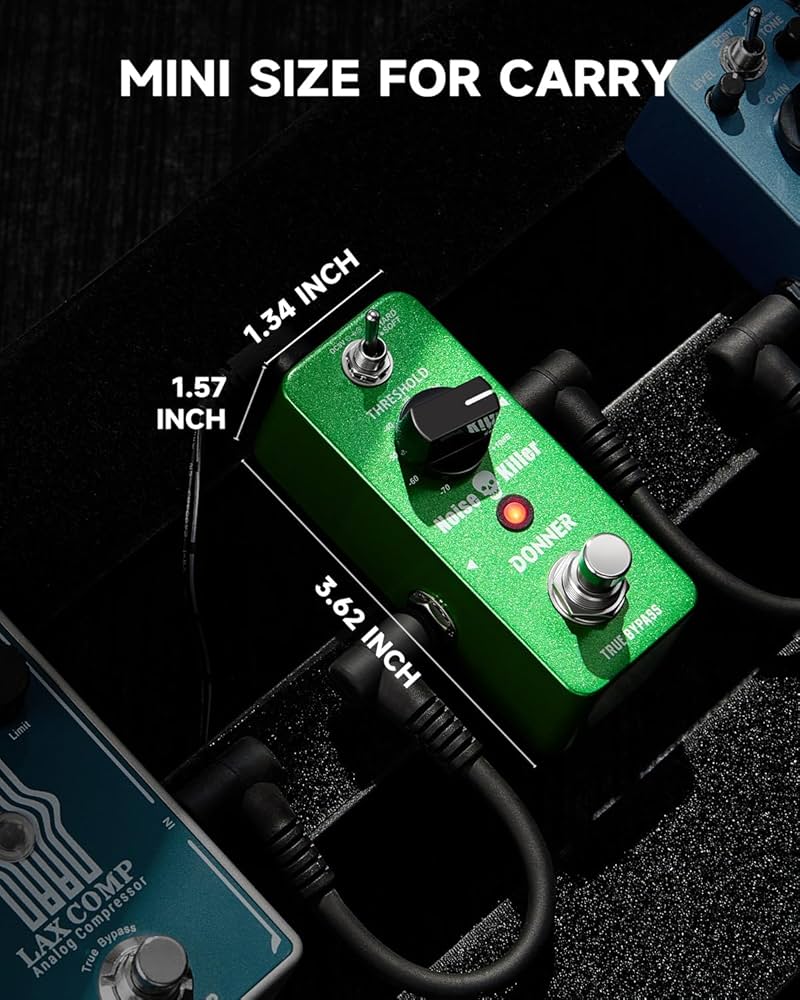 ギター Mooer 005 PreAmp + Donner Noise Killer Donner Noise Gate Pedal, Noise Killer Guitar Pedal Noise